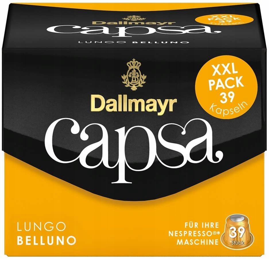 Kapsułki Dallmayr Nespresso Lungo Belluno 39 XXL sztuk
