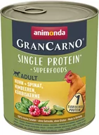 Mokra karma dla psów - Animonda GranCarno Adult Superfoods, 6 x 800 g - Kurczak, szpinak, maliny i pestki dyni - miniaturka - grafika 1