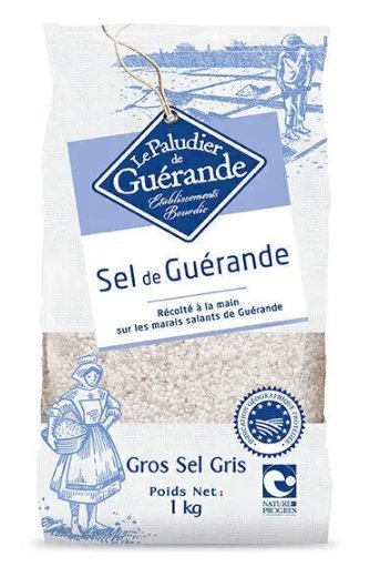 Sól Celtycka Szara Morska GRUBOZIARNISTA Guérande 1kg WILGOTNA nierafinowana