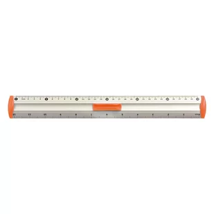 TETIS Linijka aluminiowa 30cm pomarańczowa BL040-PC - Linijki, ekierki - miniaturka - grafika 1
