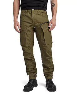 G-STAR RAW Rovic 3d Tapered męskie spodnie męskie, szare (Raven), rozmiar uniwersalny G-STAR RAW Rovic 3d Tapered, Zielony (Dark Olive D02190-d213-c744), 35W / 32L - Spodenki męskie - miniaturka - grafika 1