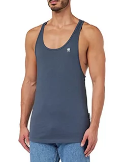 Koszulki męskie - G-STAR RAW Lash Muscle Tanktop męski t-shirt, Niebieski (Fantem Blue D22544-c627-863), XS - grafika 1
