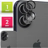 Szkła hartowane na telefon - 4x Szkło Na Aparat Do Apple iPhone 17 Na Obiektywy, Czarne, Hartowane, 9H - miniaturka - grafika 1