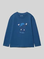 Koszulki dla chłopców - Bluzka z długim rękawem z nadrukowanym motywem - miniaturka - grafika 1