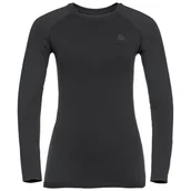 Pozostała odzież narciarska - Odlo Performance Warm Plus Top Crew Neck L/S Women, czarny XS 2021 Koszulki bazowe termiczne i narciarskie 196191-60212-XS - miniaturka - grafika 1