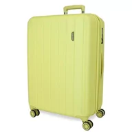 Walizki - Movom Wood Walizka Średnia Zielona 44,5x65x27,5 cm Twardy ABS Zamknięcie TSA 72L 3,5 kg 4 Podwójne koła, Zielony, średnia walizka - miniaturka - grafika 1