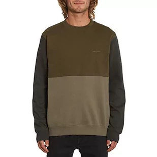 Volcom Męska bluza z okrągłym dekoltem, zielona (Service Green), S, Service Green, S - Bluzy męskie - miniaturka - grafika 1