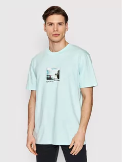 Koszulki męskie - Selected Homme T-Shirt Denton 16083430 Niebieski Relaxed Fit - grafika 1