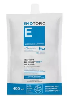 Emotopic kremowy żel myjący MED+ pod prysznic do codziennego stosowania ECO REFILL 400 ml - Żele i maści lecznicze - miniaturka - grafika 1
