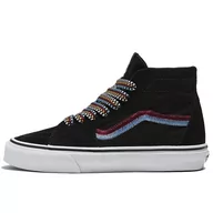 Trampki damskie - Buty Vans Sk8-Hi Tapered Embroidery VN0009QPBMA1 - czarne - miniaturka - grafika 1