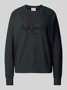 Bluza z nadrukiem z logo model ‘LUPITA’ - Bluzy damskie - miniaturka - grafika 1