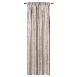 Zasłona z taśmą FES 140 x 260 cm, kolor beżowy - Zasłony - miniaturka - grafika 1