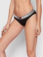 Majtki damskie - Tommy Jeans Figi klasyczne Bikini UW0UW02773 Czarny - miniaturka - grafika 1