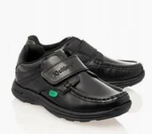 Półbuty damskie - Kickers Półbuty Chłopięce Czarne Skórzane 27 Ż3K - miniaturka - grafika 1