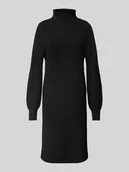 Sukienki - Sukienka z dzianiny o długości do kolan z golfem model ‘SASHA’ - miniaturka - grafika 1