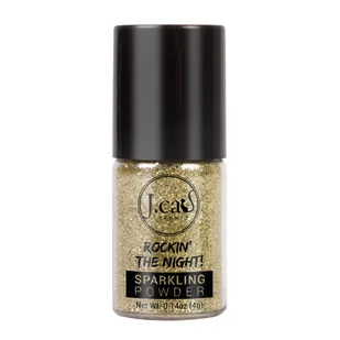 J.Cat Beauty Rockin The Night Sparkling Powder Sypki Pigment 211 Amazig Gold - Cienie do powiek - miniaturka - grafika 1