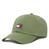 Czapki męskie - Czapka z daszkiem Tommy Jeans Tjm Heritage 6 Panel Cap AM0AM12020 Zielony - miniaturka - grafika 1