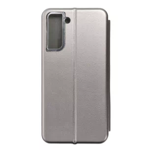 Forcell Kabura Book Elegance do SAMSUNG S21 PLUS stalowy - Etui i futerały do telefonów - miniaturka - grafika 1