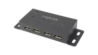 Huby USB - UA0141A Hub USB, DC, USB A gniazdo x4, USB 2.0, mocowany na blacie, PnP - miniaturka - grafika 1