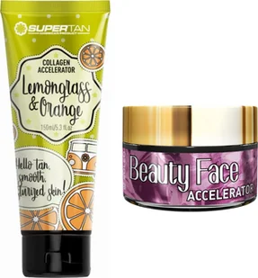 Supertan Supertan Lemongrass & Orange + Słoiczek Beauty Face - Balsamy i kremy do opalania - miniaturka - grafika 1