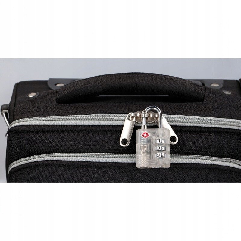 Dunlop Kłódka do walizki / bagażu na szyfr TSA Czarny