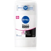 Dezodoranty i antyperspiranty dla kobiet - Nivea Black & White Invisible Clear 48h Antyperspirant 50 ml - miniaturka - grafika 1