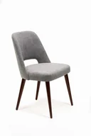 Krzesła - Mirek 2 krzesło tapicerowane tkanina do wyboru nogi ciemny orzech - miniaturka - grafika 1