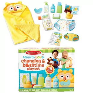 Zestaw do przebierania i kąpieli dla lalek Mine to Love Melissa & Doug - Materace dmuchane i koła do pływania - miniaturka - grafika 1