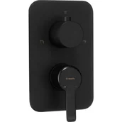 Baterie podtynkowe - Deante Arnika Nero bateria wannowo-prysznicowa podtynkowa czarny mat BXYNQAM BXY_NQAM - miniaturka - grafika 1