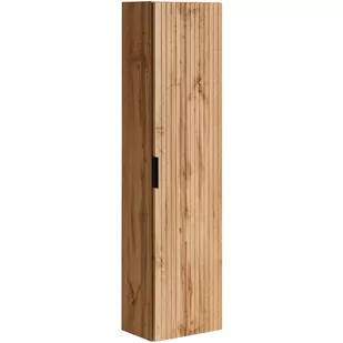 Szafka Łazienkowa Wisząca Słupek 80-01-B-1D Adel Oak Comad Dąb Wotan, Szary Skalny - Szafki łazienkowe - miniaturka - grafika 1
