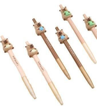 Cresco Długopis żelowy Kapibara 0,5mm niebieski 36szt