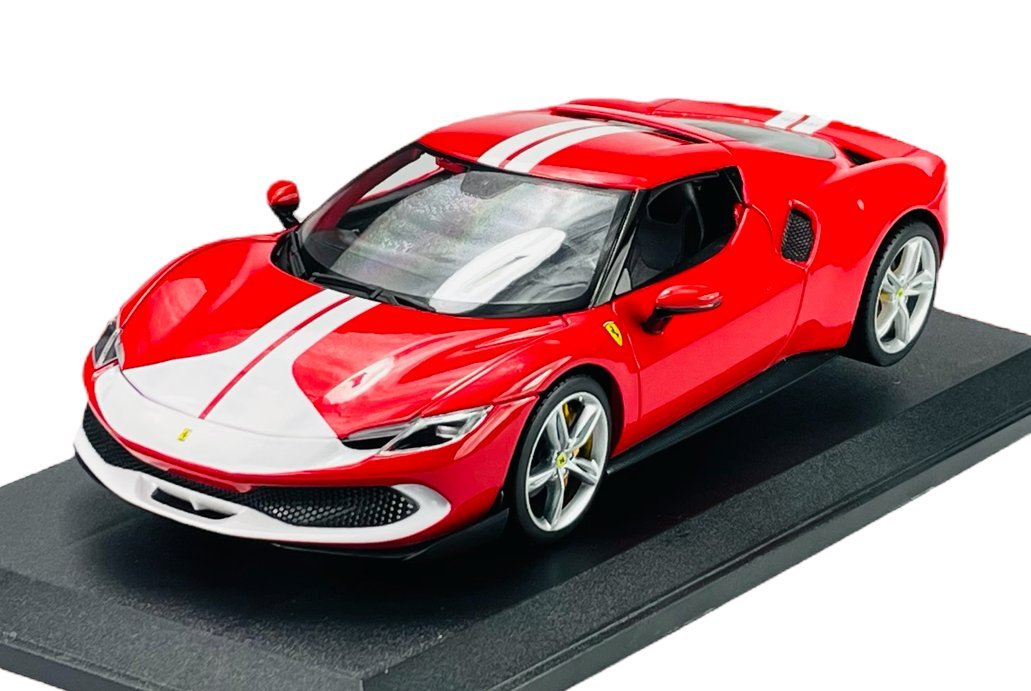 BBURAGO FERRARI 296 GTB ASSETTO FIORANO CZERWONY 1:18 16017
