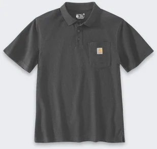 Koszulka Carhartt Loose Polo Carbon - Koszulki męskie - miniaturka - grafika 1