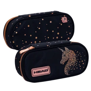 Astra Head Piórnik Szkolny Saszetka Z Wewnętrzną Klapką Etui Na Przybory Szkolne Golden Effect Classy Gold - Piórniki - miniaturka - grafika 1