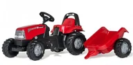 Jeździki dla dzieci - Traktor Case Cvx 1170 Z Napędem Na Pedały Z Przyczepą Rolly Toys - miniaturka - grafika 1