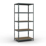 Szafy i regały magazynowe - B2B Partner Regał półkowy 1954 x 900 x 600 mm, nośność 175 kg 540027 - miniaturka - grafika 1