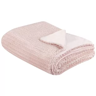 Koc 150 x 200 cm różowy BJAS - Koce - miniaturka - grafika 1