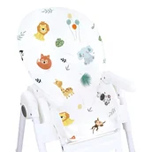 Krzesełka do karmienia - Reduktor siedziska do wysokiego krzesełka wodoodporny - poduszka siedziska krzesełko dziecięce uniwersalne Safari - miniaturka - grafika 1