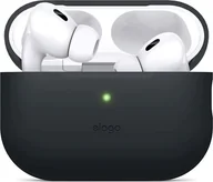 Akcesoria do słuchawek - Elago AirPods Pro 2 Silicone Case - etui do AirPods Pro 2 czarne - miniaturka - grafika 1