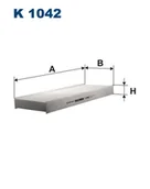 Filtry kabinowe - FILTRON Filtr kabinowy K1042 - miniaturka - grafika 1