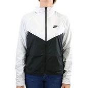 Kurtki damskie - Nike Damska kurtka sportowa W Nsw Wr Jkt biały white/Black/(black) L - miniaturka - grafika 1