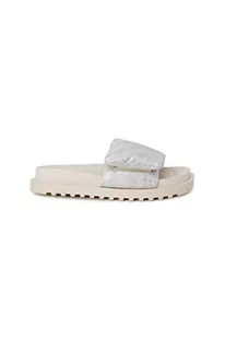 Guess Fabetzy, Sandały damskie, Srebrny beżowy, 36 EU - Sandały damskie - miniaturka - grafika 1