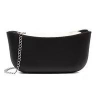 Torebki damskie - FIRENZE ARTEGIANI Libelulla. Torba na ramię, z gumy eva z paskiem i torbą wewnętrzną. 24x7x11 cm Kolor: czarny, czarny, Użytkowy - miniaturka - grafika 1