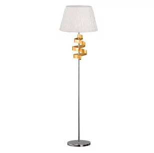 Candellux DENIS Lampa podłogowa Chrom/zloty 1x60W E27 51-23506 - Lampy stojące - miniaturka - grafika 1