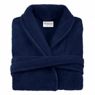 Szlafroki damskie - Szlafrok Frotte Prestiż Xs Granatowy Bawełniany Hotelowy 450G/M2 - miniaturka - grafika 1