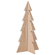 Choinki - vidaXL Drewniana choinka do udekorowania, 59,5 cm, lite drewno sosnowe - miniaturka - grafika 1