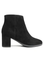 Botki damskie - Clarks Botki Freva55 Zip 261747594 Czarny - miniaturka - grafika 1