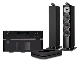 Rotel RC-1572 MkII (czarny) + RB-1582 MkII (czarny) + Node (czarny) + 702 S3 (czarny) - Zestawy stereo - miniaturka - grafika 1
