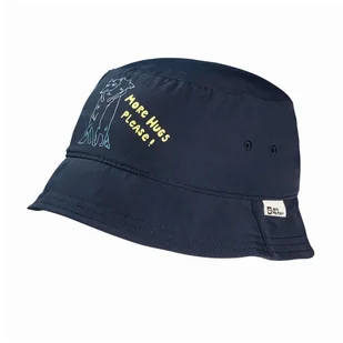 Dziecięcy kapelusz Jack Wolfskin AT HOME BUCKET HAT K night blue - S - Czapki dla dzieci - miniaturka - grafika 1