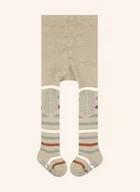 Rajstopy - Falke Rajstopy Antypoślizgowe Multi Stripe beige - miniaturka - grafika 1